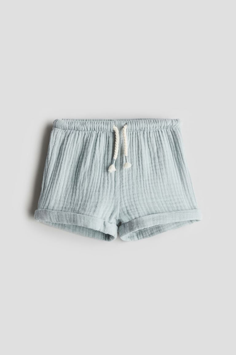 Cotton Shorts - Light turquoise - Kids | H&M US | H&M (US + CA)