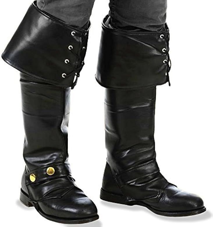 Kangaroos Deluxe Black Pirate Vinyl Boot Covers - Boot Tops | Amazon (US)