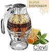Bottom Flow Honey Dispenser No Drip Glass. 8oz for Easy Pouring of Syrup, Sugar, Sauces, Condimen... | Amazon (US)