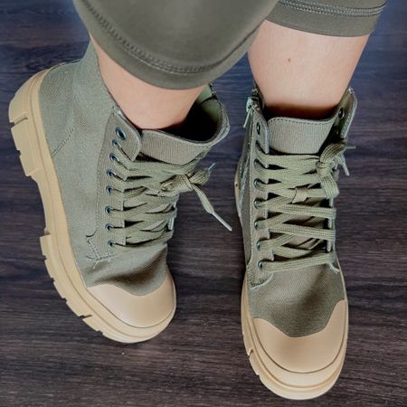 ✨PRODUCT INFO✨ 
⏺ Army Green Lug Sneaker Boots with Tan Sole 
⏺ Run TTS
⏺ Walmart

📍Say hi on YouTube•Tiktok•Instagram ✨Jen the Realfluencer✨ for all things midsize-curvy fashion!

👋🏼 Thanks for stopping by, I’m excited we get to shop together!

🛍 🛒 HAPPY SHOPPING! 🤩 

#walmart #walmartfinds #walmartfind #walmartfall #founditatwalmart #walmart style #walmartfashion #walmartoutfit #walmartlook  
#boot #boots #bootoutfits #bootoutfitideas #fallboots #winterboots #bootlooks #affordableboots #bootsunder50 #shoesunder50
#fall #fallstyle #falloutfit #falloutfitidea #falloutfitinspo #falloutfitinspiration #falllook #winter #winterstyle #winteroutfit #winteroutfitidea #winteroutfitinspo #winteroutfitinspiration #winterlook #winterfashion #wintershoes #fallboots #winterboots #falllpick #winterpick
#under20 #under30 #under40 #under50 #under60 #under75 #under100 #affordable #budget #inexpensive #budgetfashion #affordablefashion #budgetstyle #affordablestyle #curvy #midsize #size14 #size16 #size12 #curve #curves #withcurves #medium #large #extralarge #xl  

#LTKunder50 #LTKSeasonal #LTKshoecrush