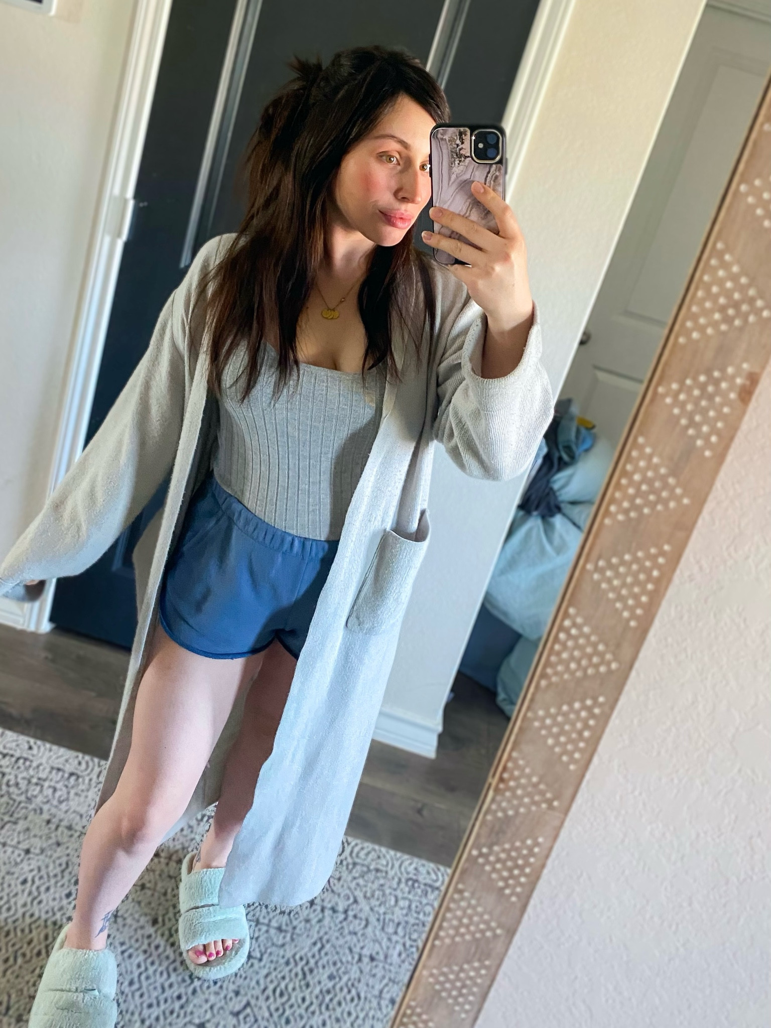 Cozy loungewear 🤍🌸 the bump has started to pop out!

#LTKbump #LTKFind #LTKhome