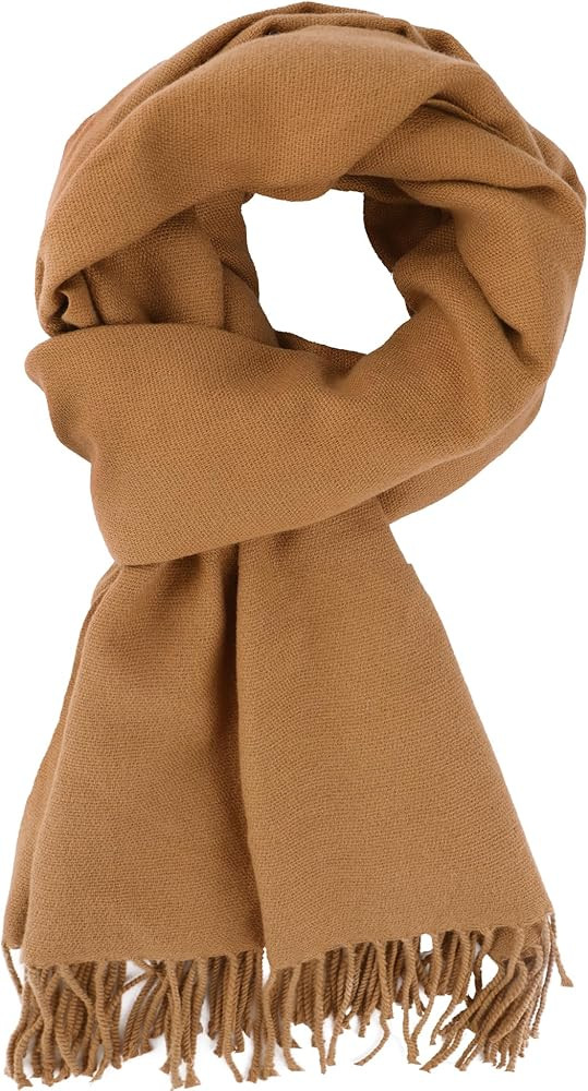 Winter Scarf for Women Men Cold Weather - Soft Warm Shawls Scarves with Tassels(78.7''*26.8'') | Amazon (US)