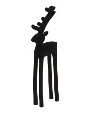 16in Flocked Reindeer | Pillows & Decor | Marshalls | Marshalls