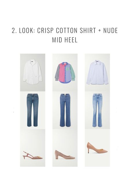 1 PAIR OF JEANS = 3 LOOKS: HOW TO STYLE YOUR JEANS?

2. Look: Crisp Cotton Shirt + Nude Mid Heel

Just 1 pair of jeans can give you at least 3 different looks. I want to demonstrate how much you can get out of just a few well selected items. I am sharing my style wisdom with you and showing you how I styled one pair of jeans in three different ways. Learn to get more out of your style with less items with tips from your personal stylist.

How to wear, How to style, denim guide, jeans look, blazer style, spring workwear, office style, casual chic, stylist picks, What to wear to work, outfit for work, working from home outfit 

#LTKstyletip #LTKworkwear #LTKeurope