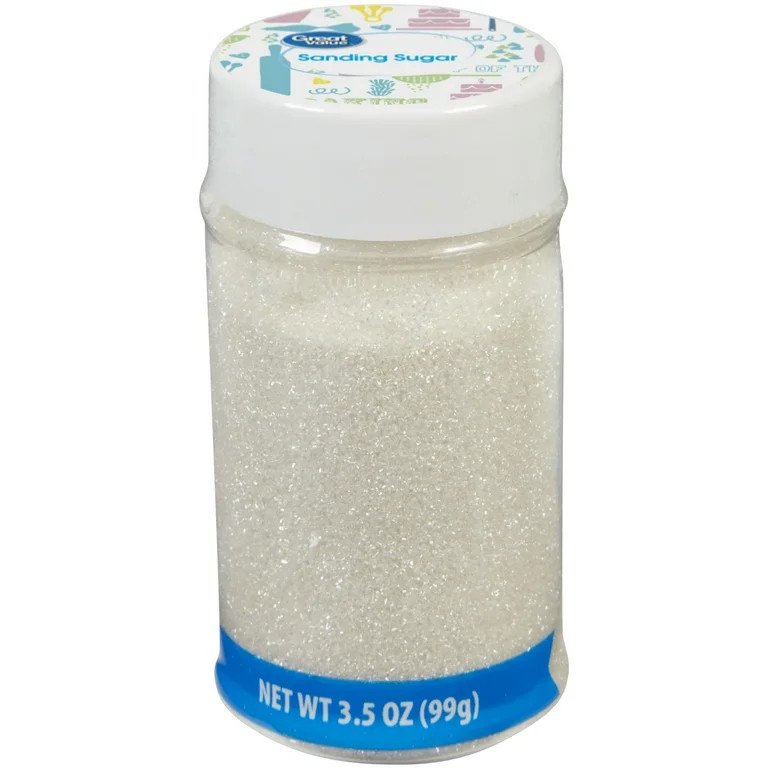 Great Value White Sanding Sugar, 3.5 oz | Walmart (US)