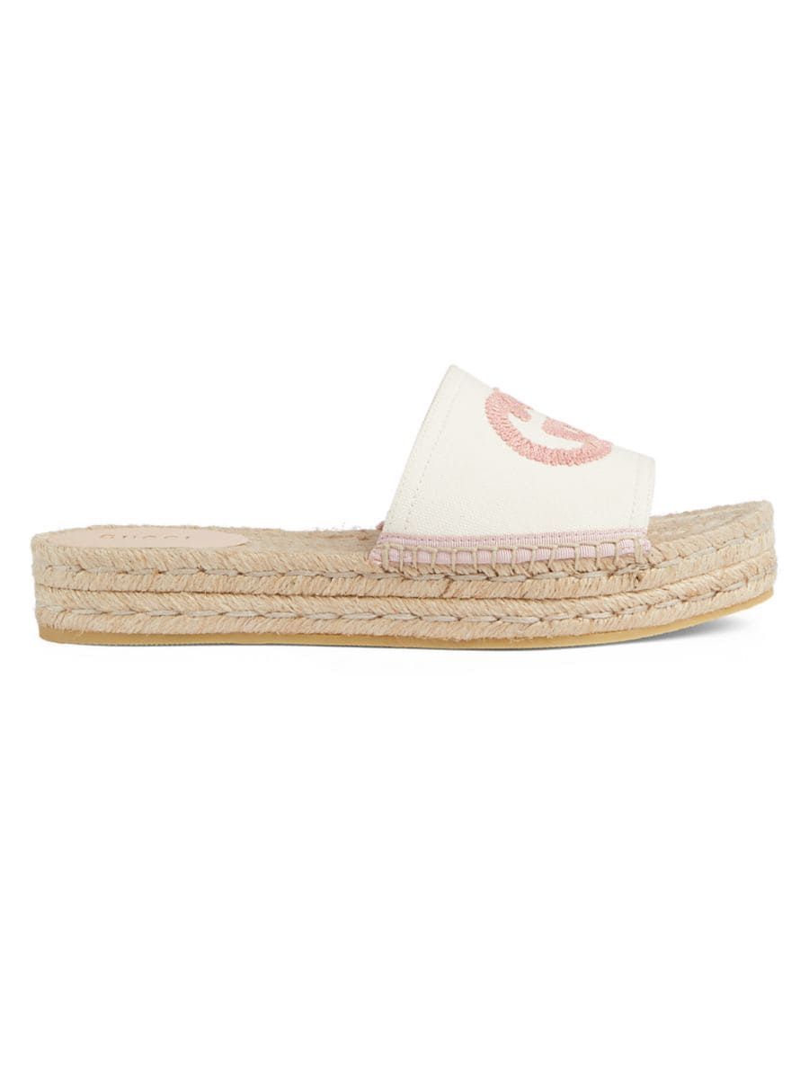 Pilar GG Double Stack Espadrilles | Saks Fifth Avenue