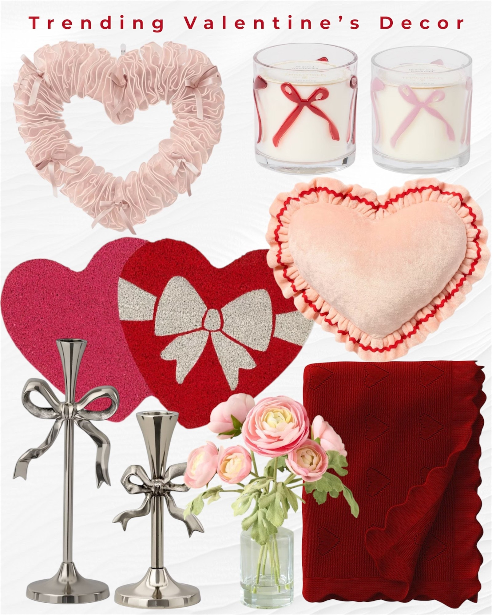 Trending Valentines decor. 


Vday decor, Valentine’s Day decor, new target decor, 

#LTKFindsUnder50 #LTKSeasonal #LTKHome