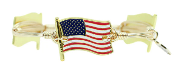 The American Flag Bangle Bracelet | Bourbon and Boweties