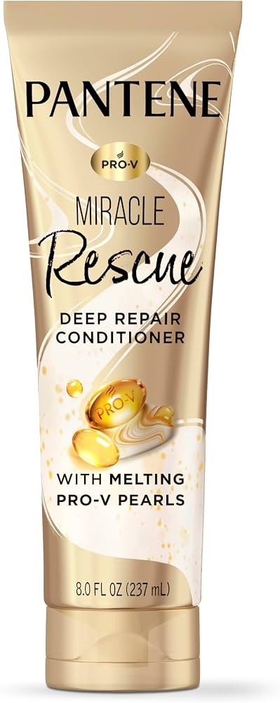 Pantene Miracle Rescue Deep Conditioner for Dry Damaged Hair with Melting Pro-V Pearls, Hair Trea... | Amazon (US)