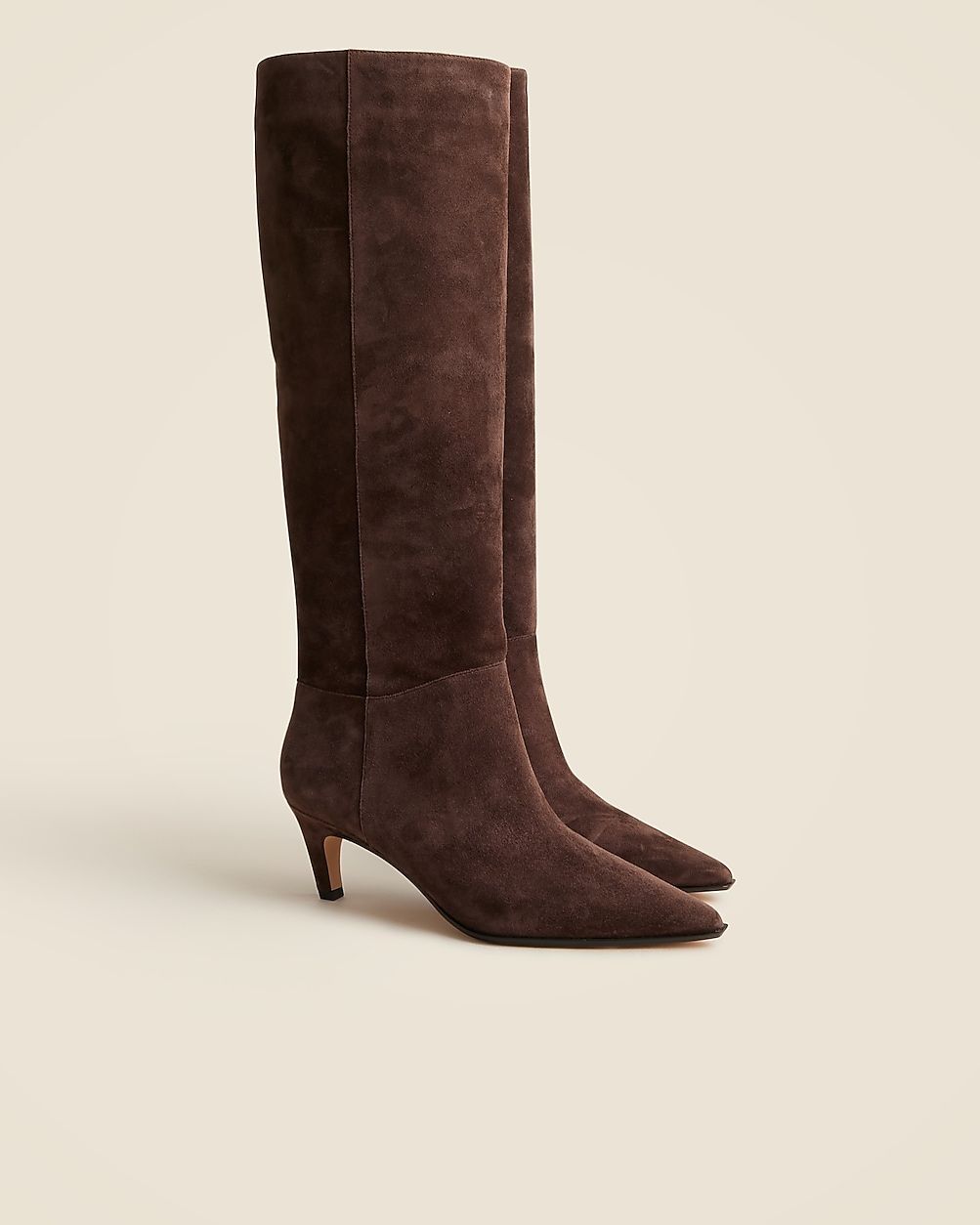 New Stevie knee-high pull-on boots in suede | J. Crew US