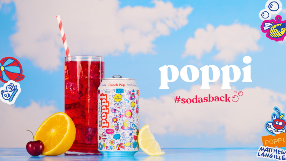 poppi Punch Pop Prebiotic Soda, 12 fl oz, 4 Pack Cans | Walmart (US)