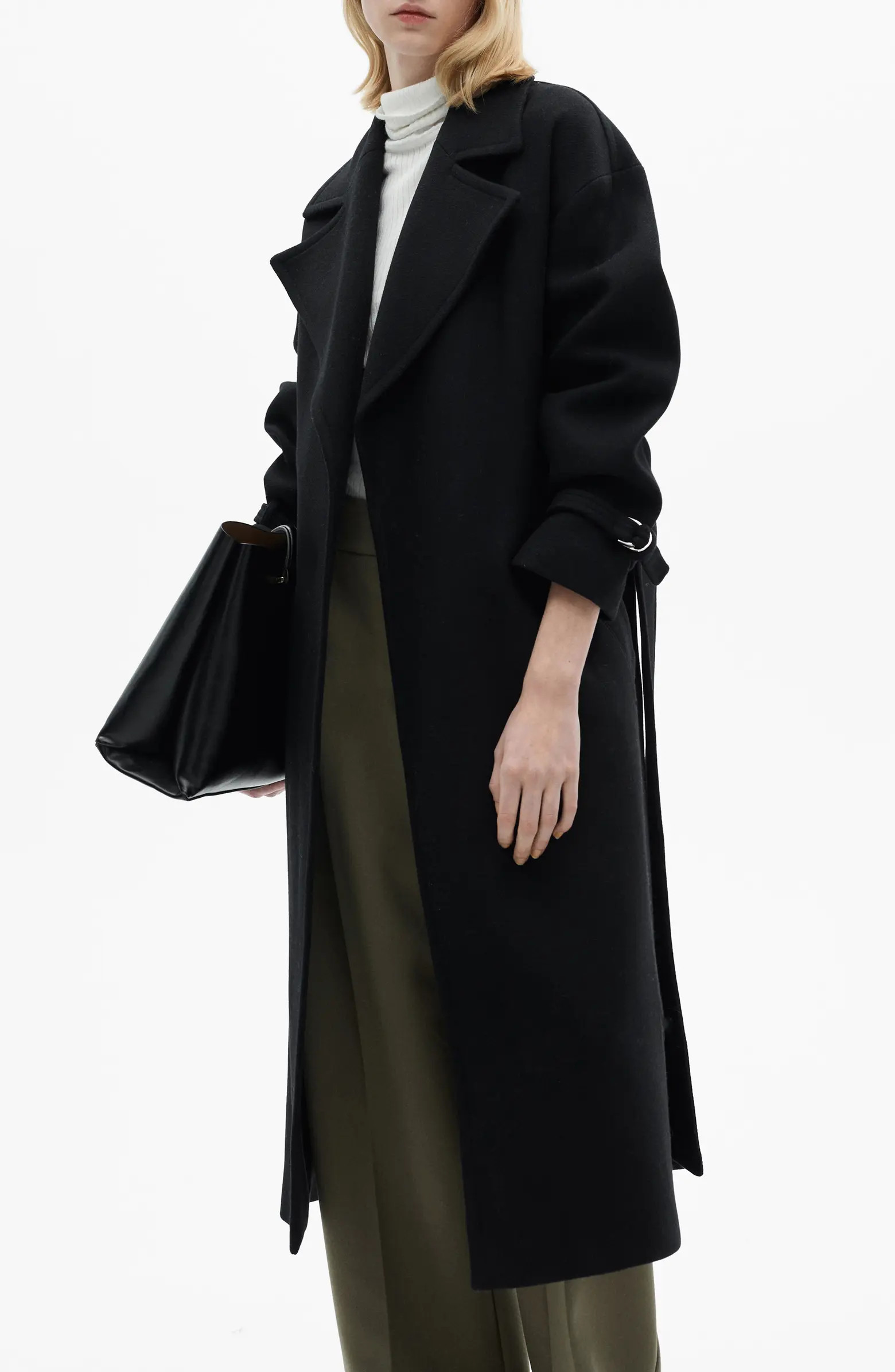 Manteco Oversize Wool Blend Maxi Coat | Nordstrom