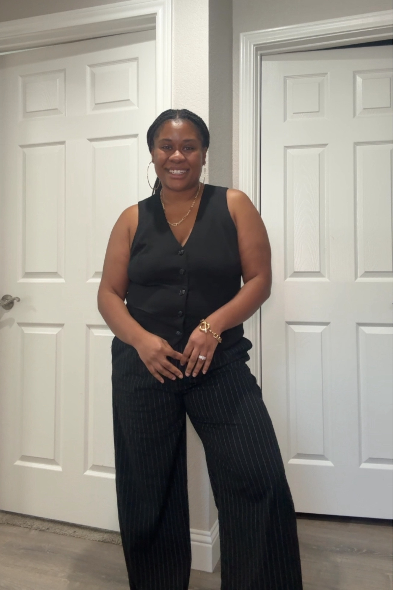 Work from home outfit of the day! 

These pants are super comfortable and same for the top as well! 

Everything true to size! 

#LTKMidsize #LTKStyleTip #LTKWorkwear