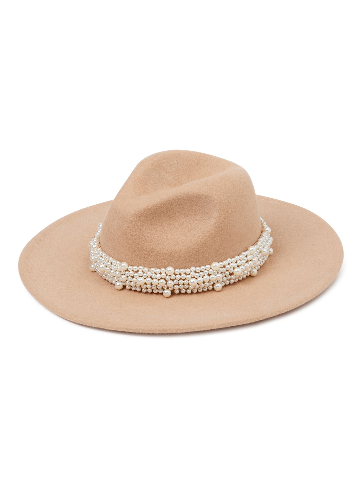 Scoop Women's Faux Pearl Fedora Hat | Walmart (US)