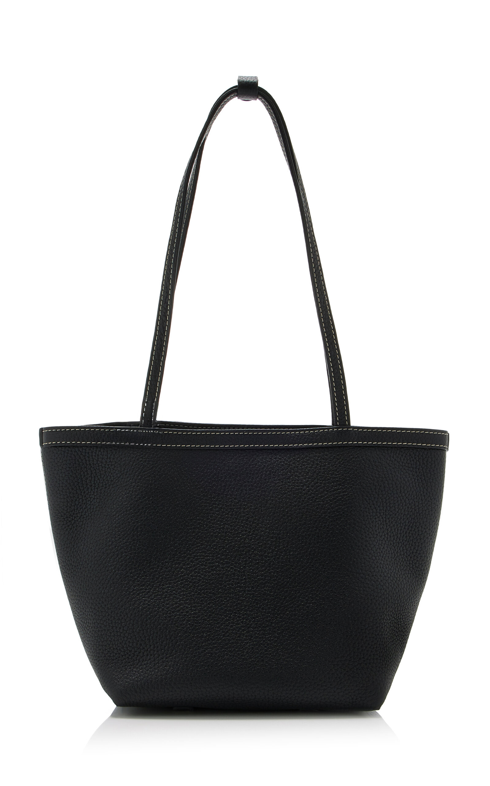 The Row Medium Park Leather Stitched Tote - Moda Operandi | Moda Operandi (Global)