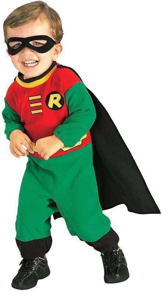 Rubie's baby boys Teen Titans Robin Romper Costume, As Shown, 1 - 2 Years US | Amazon (US)