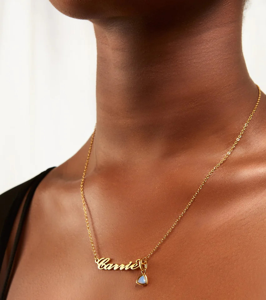 Carrie Name Necklace (Gold) | Abbott Lyon