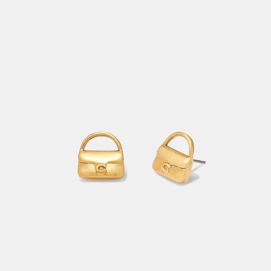 Mini Handbag Charm Stud Earrings | Coach (US)