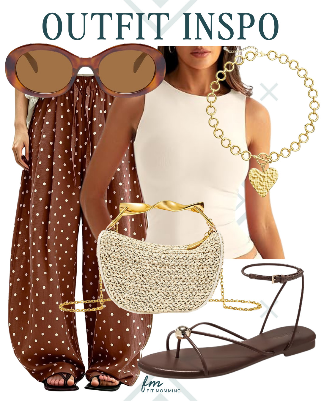 Cute summer fit! Loving all the polka dots lately! 

 