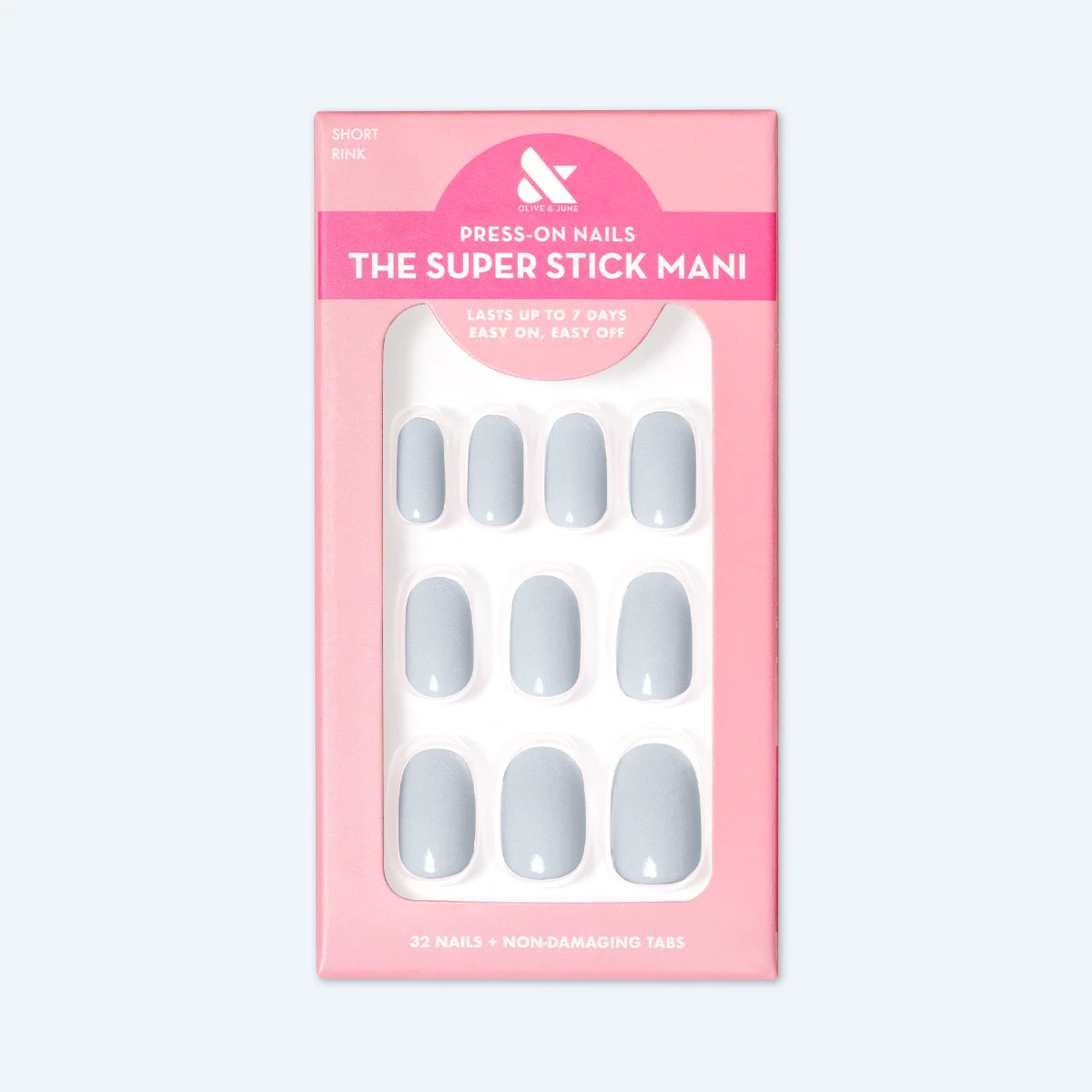 Rink | Short | Round - Tab Press-On | Olive & June