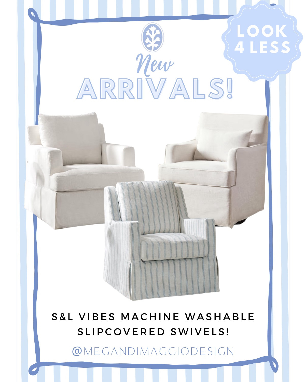 New Spring arrivals for the coastal home!! Including several Serena & Lily looks for less like these machine washable slipcovered swivel chairs!! Love the light blue & white stripe one!! 😍

Just bought this new large rattan scalloped mirror for our beach house 🙌🏻 and love these new lamps!! 🤩

#LTKSaleAlert #LTKHome