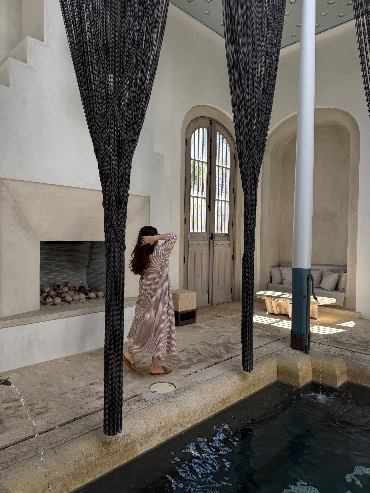 Couldn’t get enough of this long pinstriped shirt dress! It looks beautiful going to dinner and also a cover up!

#LTKgrwm #LTKootd #LTKdayinmylife