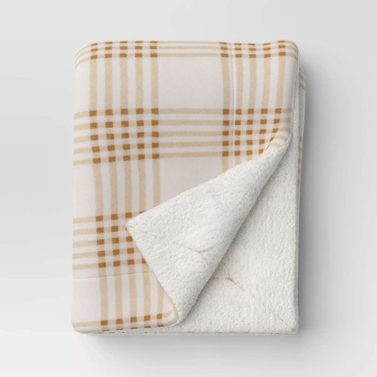 Plush Pumpkin Throw with Faux Shearling Reverse - Threshold™ | Target