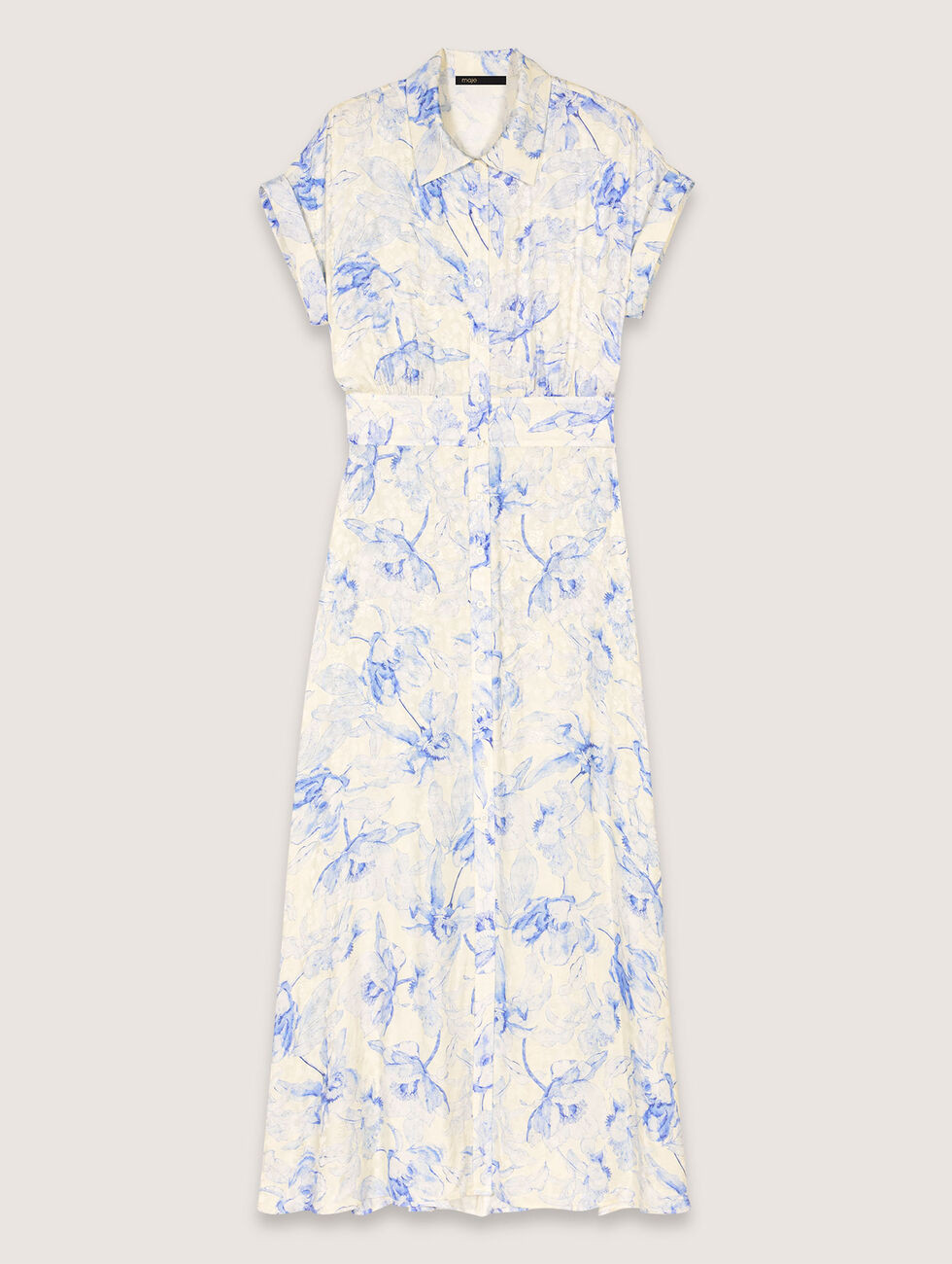 Patterned maxi dress Blue for Women | Maje | Maje US