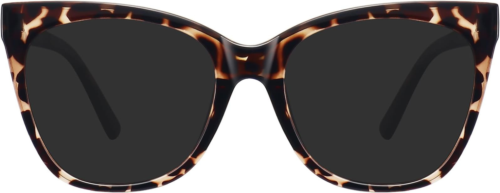 WOWSUN Large Polarized Cat Eye Sunglasses for Women | Amazon (US)
