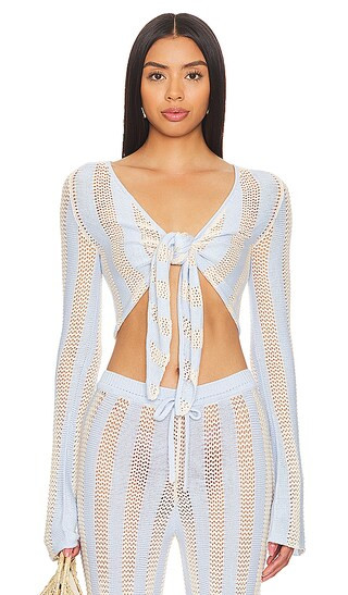 Paloma Top in Light Blue | Revolve Clothing (Global)