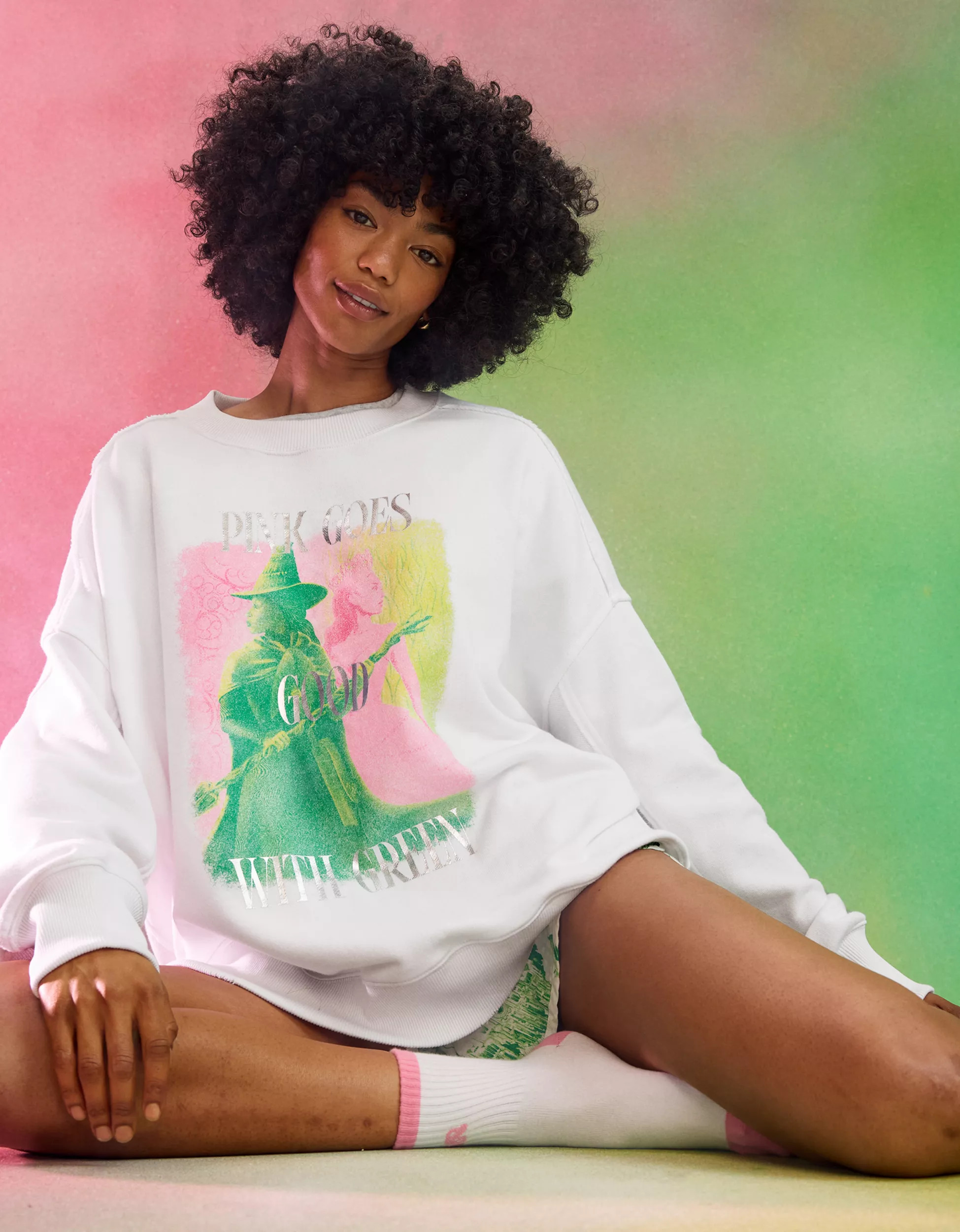 Aerie x Wicked Big Chill Crew Sweatshirt | Aerie