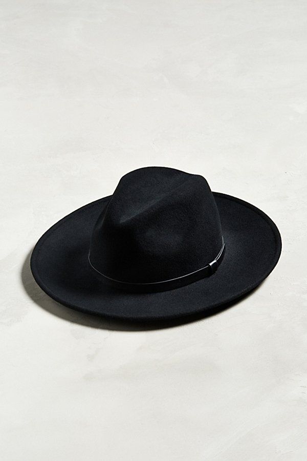 Wide Brim Fedora - Black M at Urban Outfitters | Urban Outfitters (US and RoW)
