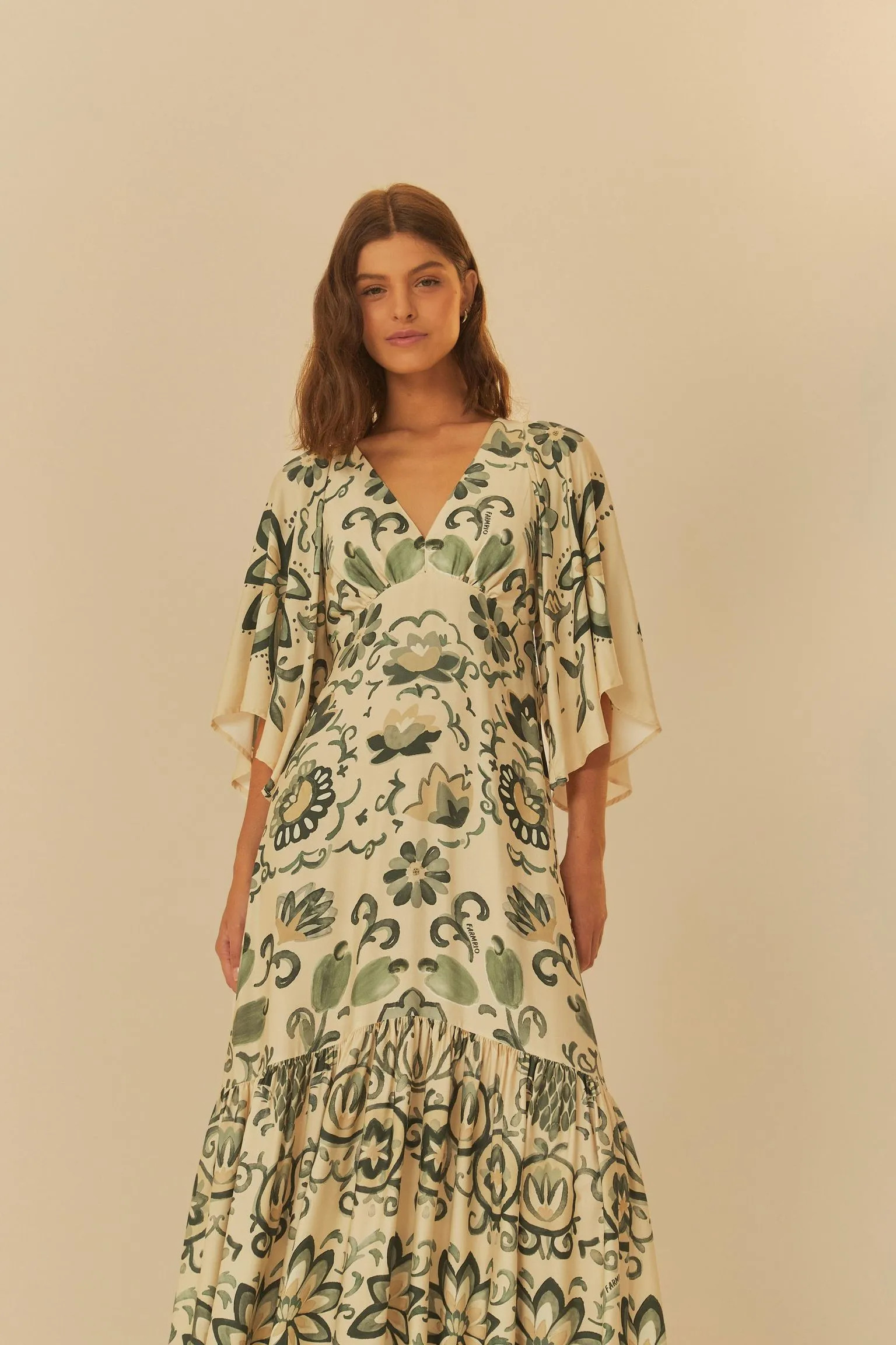 Vestido Cropped Estampado Aquarela Tropical | Farm Rio (BR)