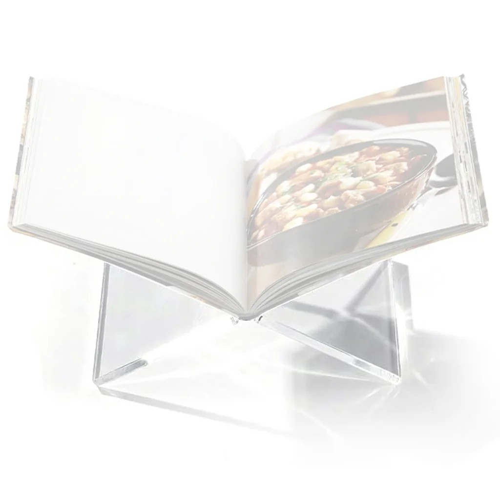 Thick 5mm Acrylic Book Rest With Wide Base For Heavy Cookbooks | Walmart (US)
