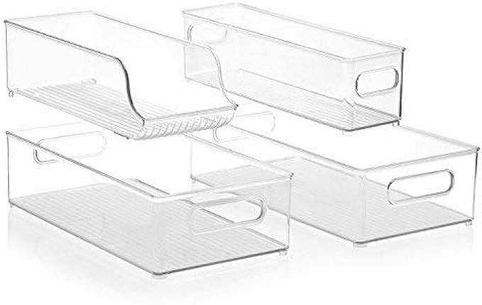 InterDesign Stackable Kitchen Storage Organizer Bins for Fridge, Freezer, Pantry and Cabinet Orga... | Amazon (US)