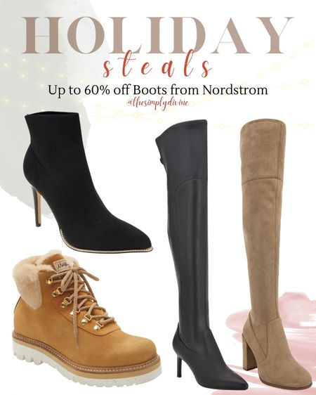 Up to 60% off boots from Nordstrom. 👀🥰

| Nordstrom | boots | shoes | gift guide | for her | sale | holiday | seasonal | 

#LTKsalealert #LTKHoliday #LTKGiftGuide