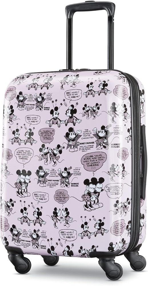 American Tourister Disney Hardside Luggage with Spinner Wheels, Mickey and Minnie Romance, Carry-... | Amazon (US)