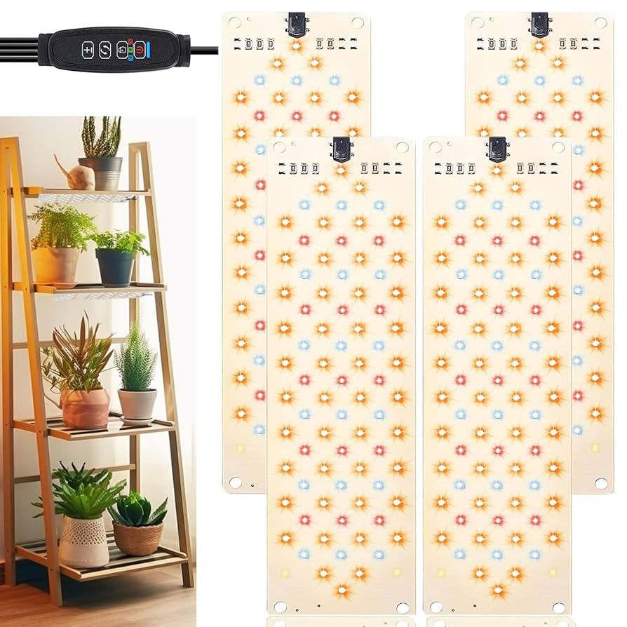 Grow Light,40W Ultra-Thin Panel Grow Lights for Indoor Plants ,316LEDs Full Spectrum Grow Lights ... | Amazon (US)