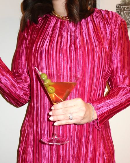 Wearing this chic pink dress and making martinis! These martini glasses from Walmart are super affordable and cute. 🍸

#LTKstyletip #LTKfindsunder50