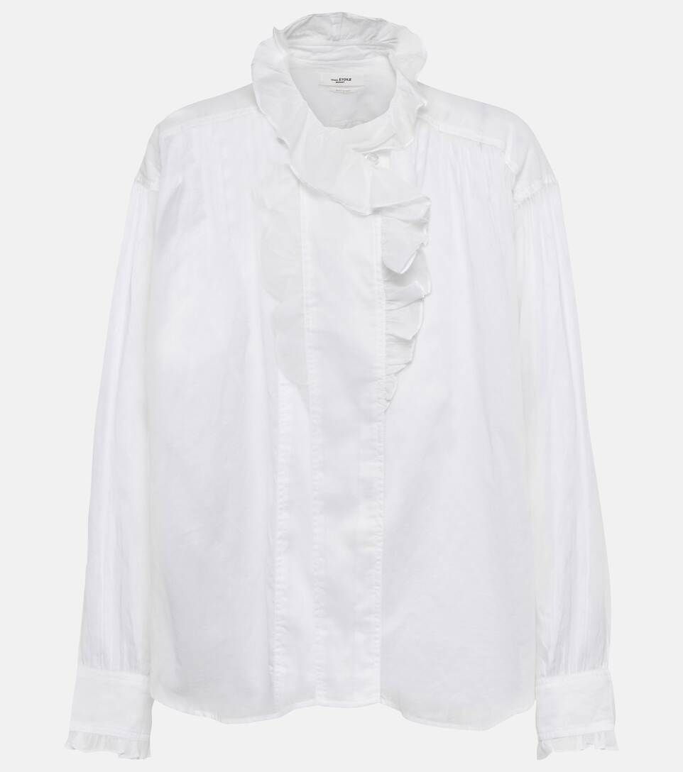 Pamias ruffled cotton blouse | Mytheresa (US/CA)