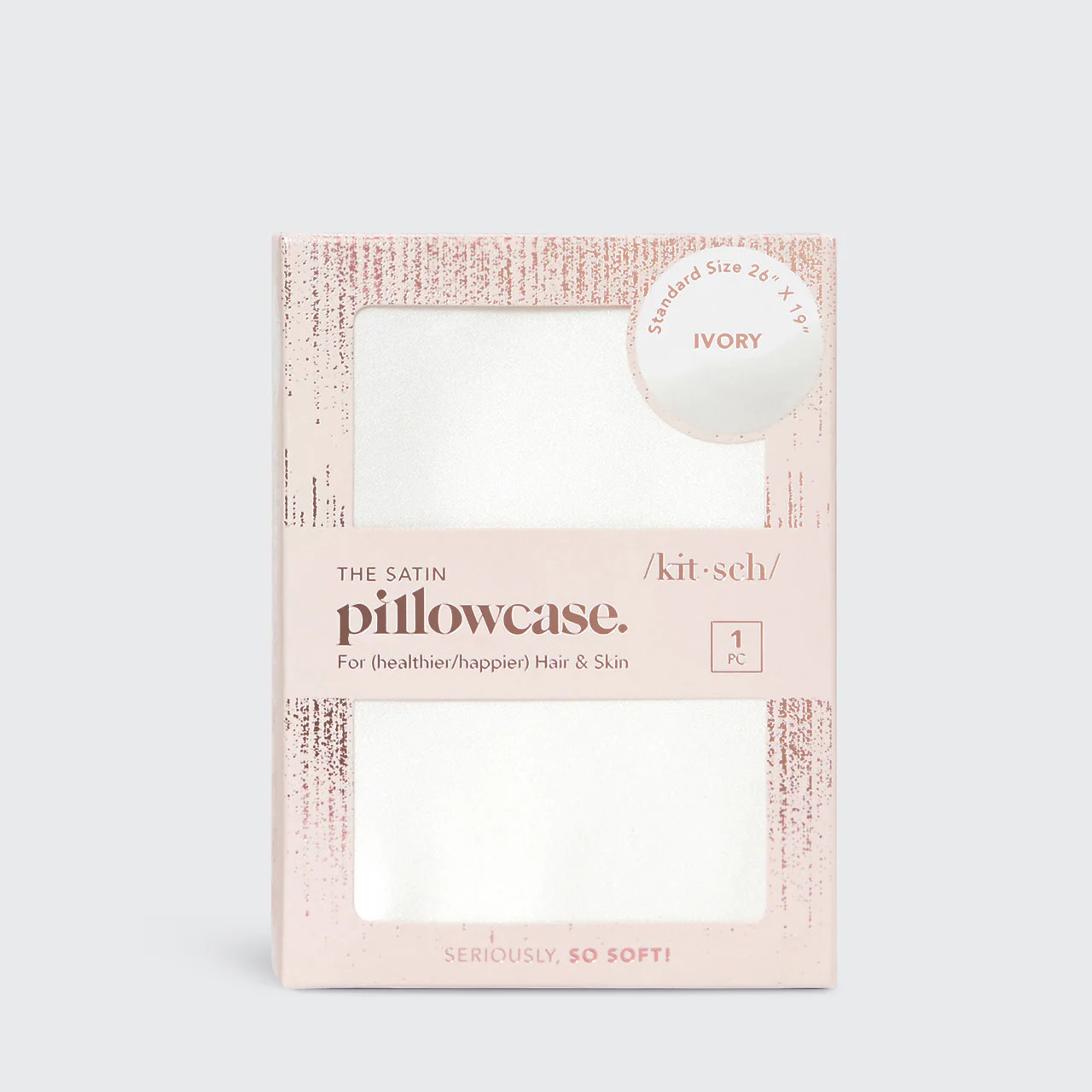 Holiday Satin Pillowcase Ivory | Kitsch