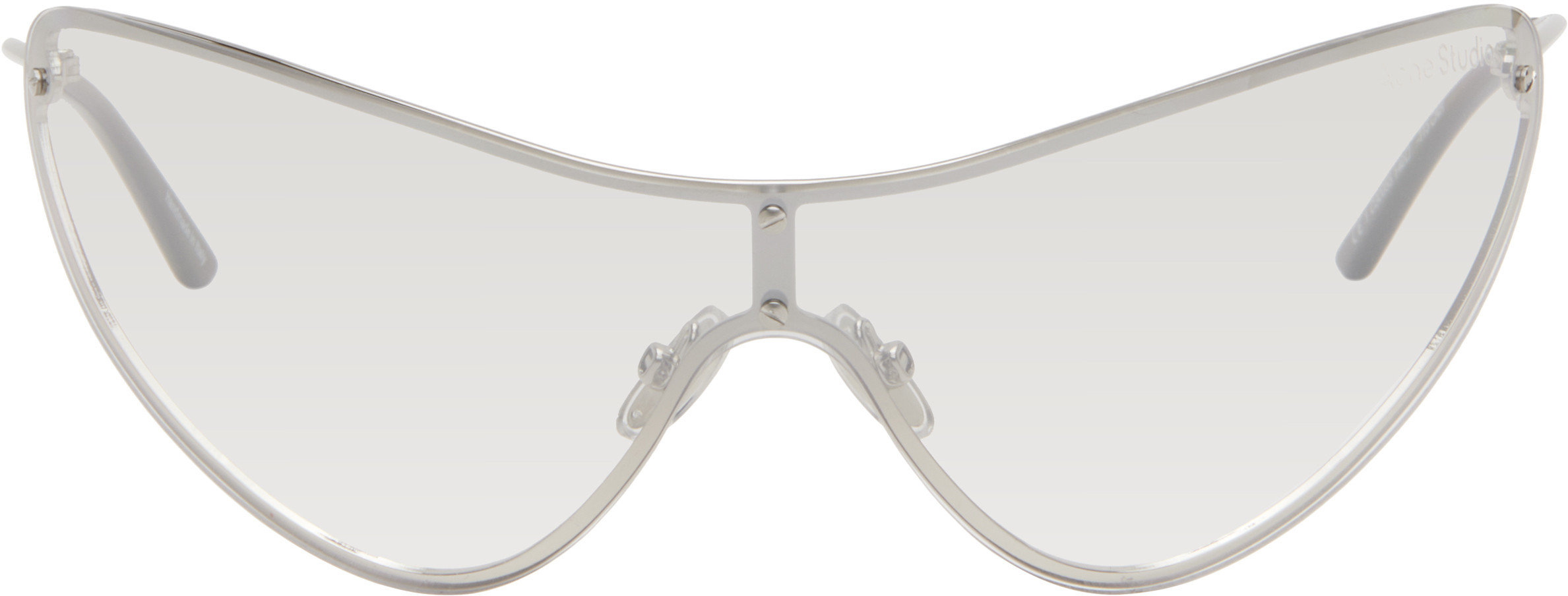 Acne Studios Silver Metal Frame Sunglasses | SSENSE