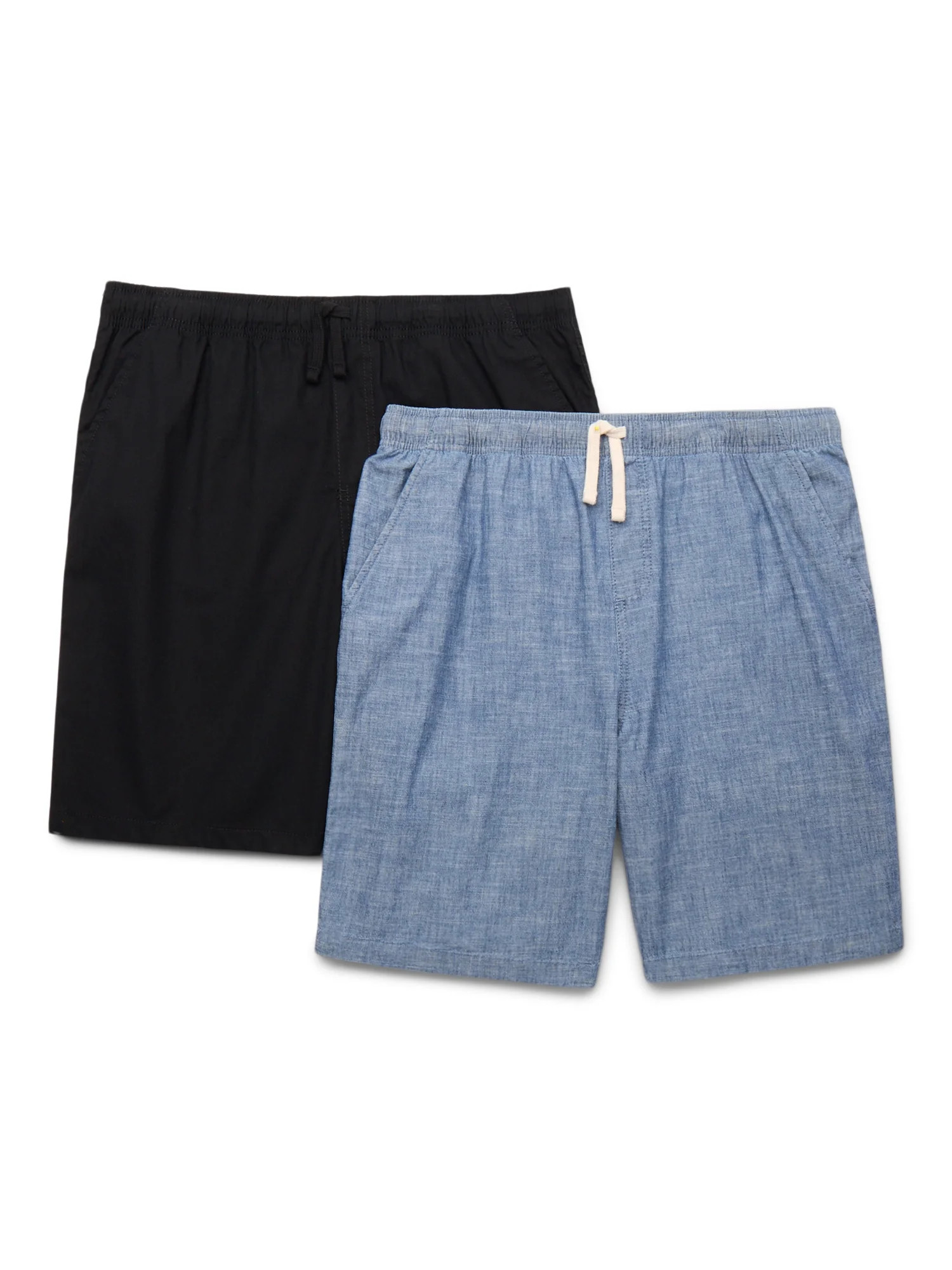 Wonder Nation Boys Pull-On Shorts, 2-Pack, Sizes 4-18 & Husky | Walmart (US)