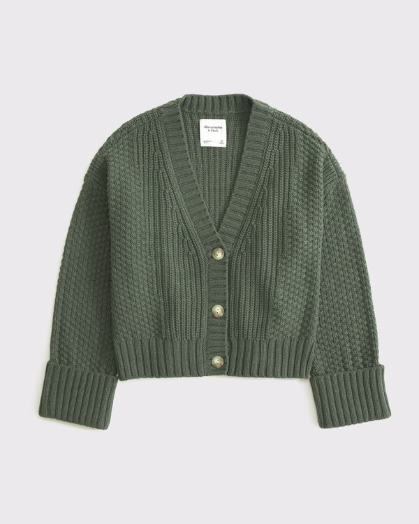 Women's The A&F Cameron Seed Stitch Cardigan | Women's Tops | Abercrombie.com | Abercrombie & Fitch (US)