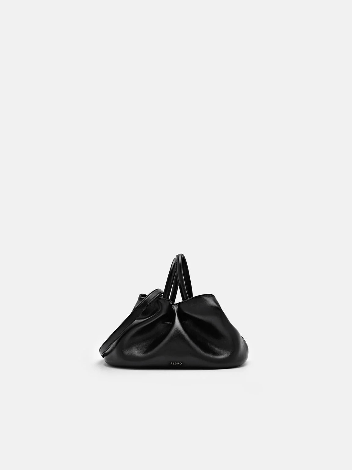Black Quen Drawstring Bucket Bag | PEDRO | Pedro Shoes