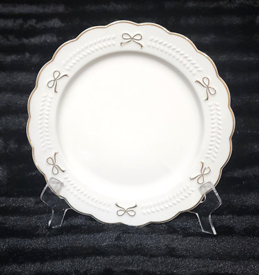 Yedi GOLD BOWS White Set of 4 Dinner Plates 10" Ceramic Viral TikTok Coquette  | eBay | eBay US