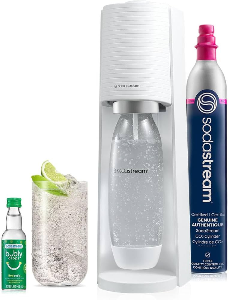 SodaStream Terra Sparkling Water Maker (White) with CO2, DWS Bottle and Bubly Drop | Amazon (US)