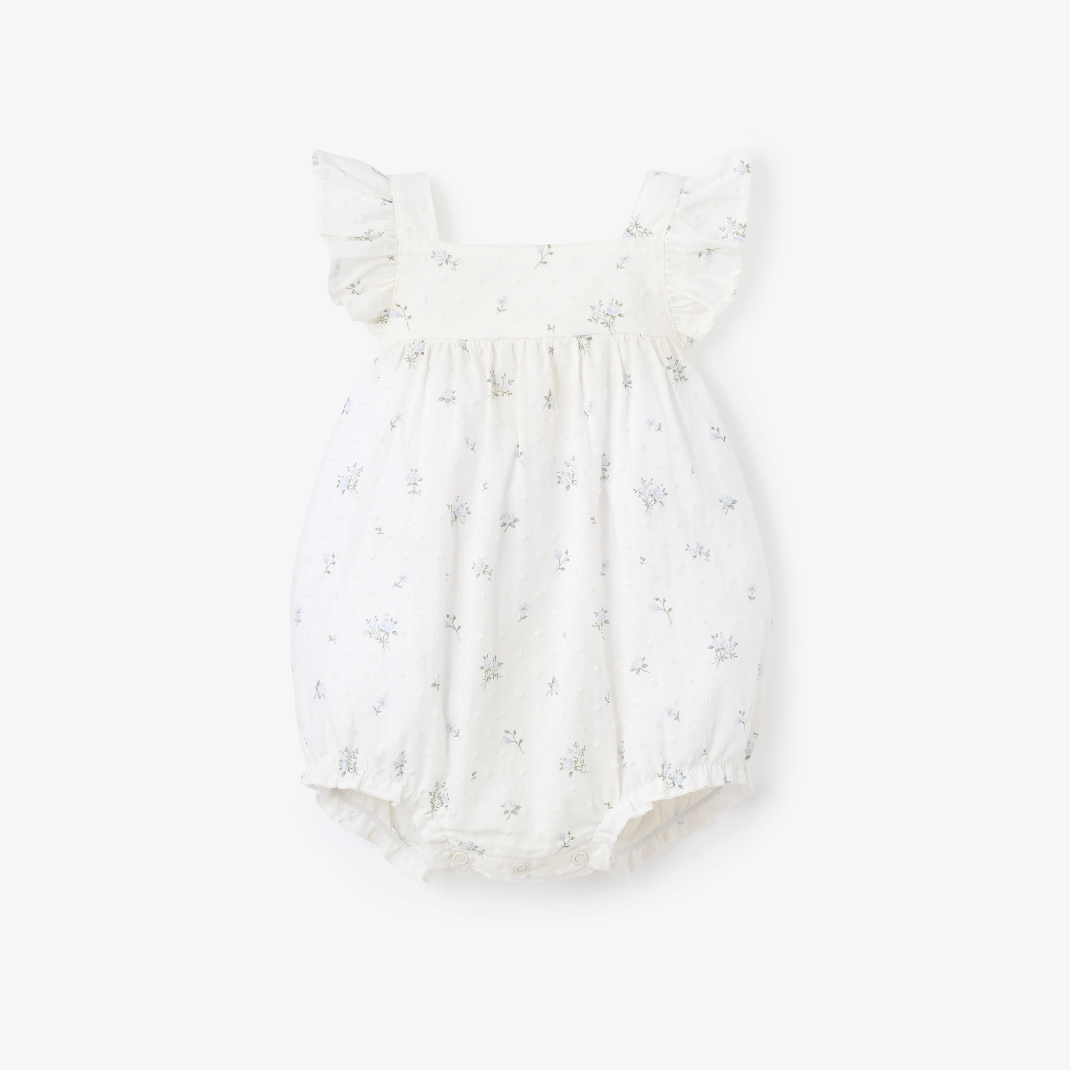 English Rose Swiss Dot Bubble | Elegant Baby