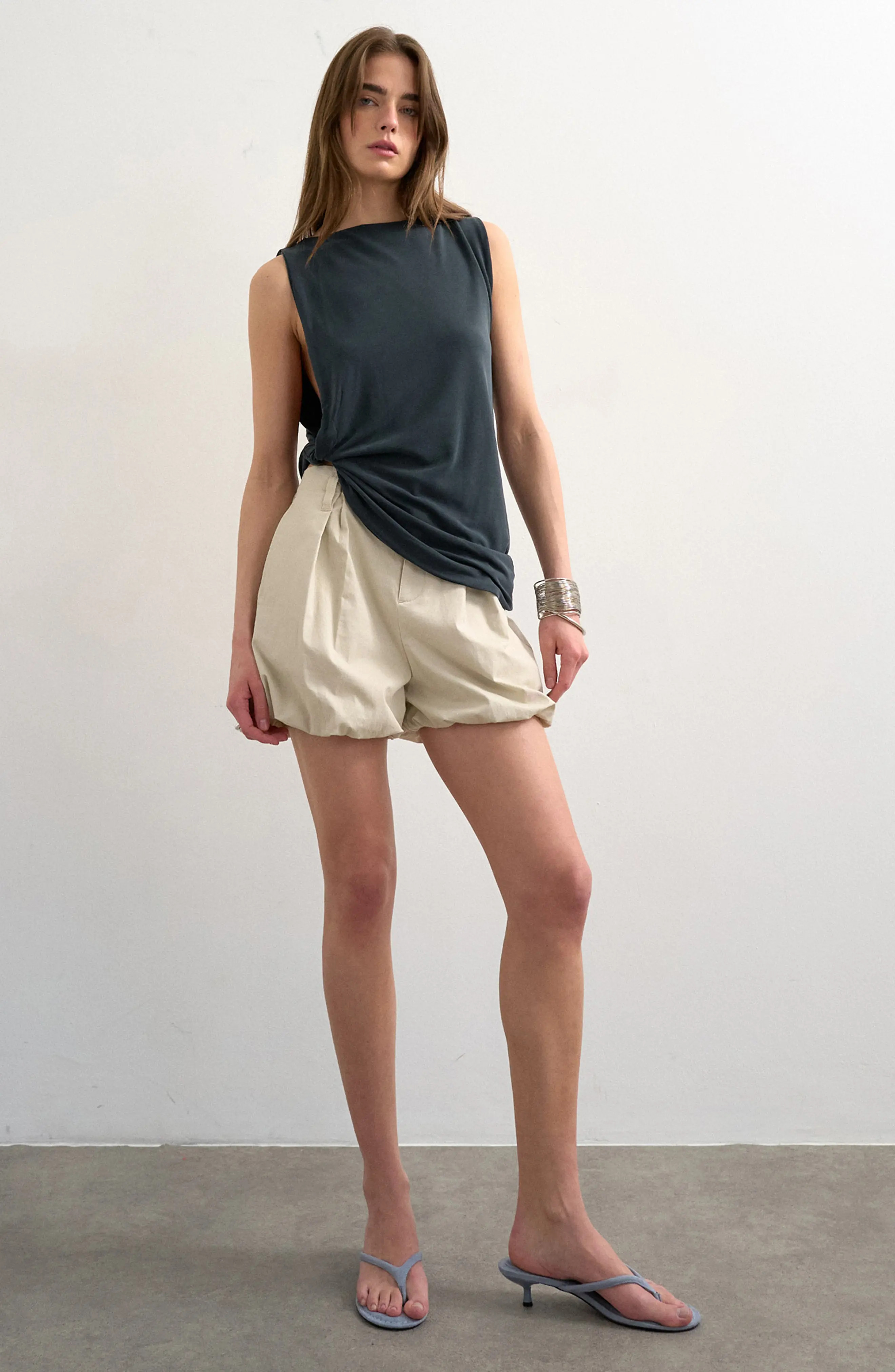Topshop Bubble Hem Shorts (Women) | Nordstrom | Nordstrom