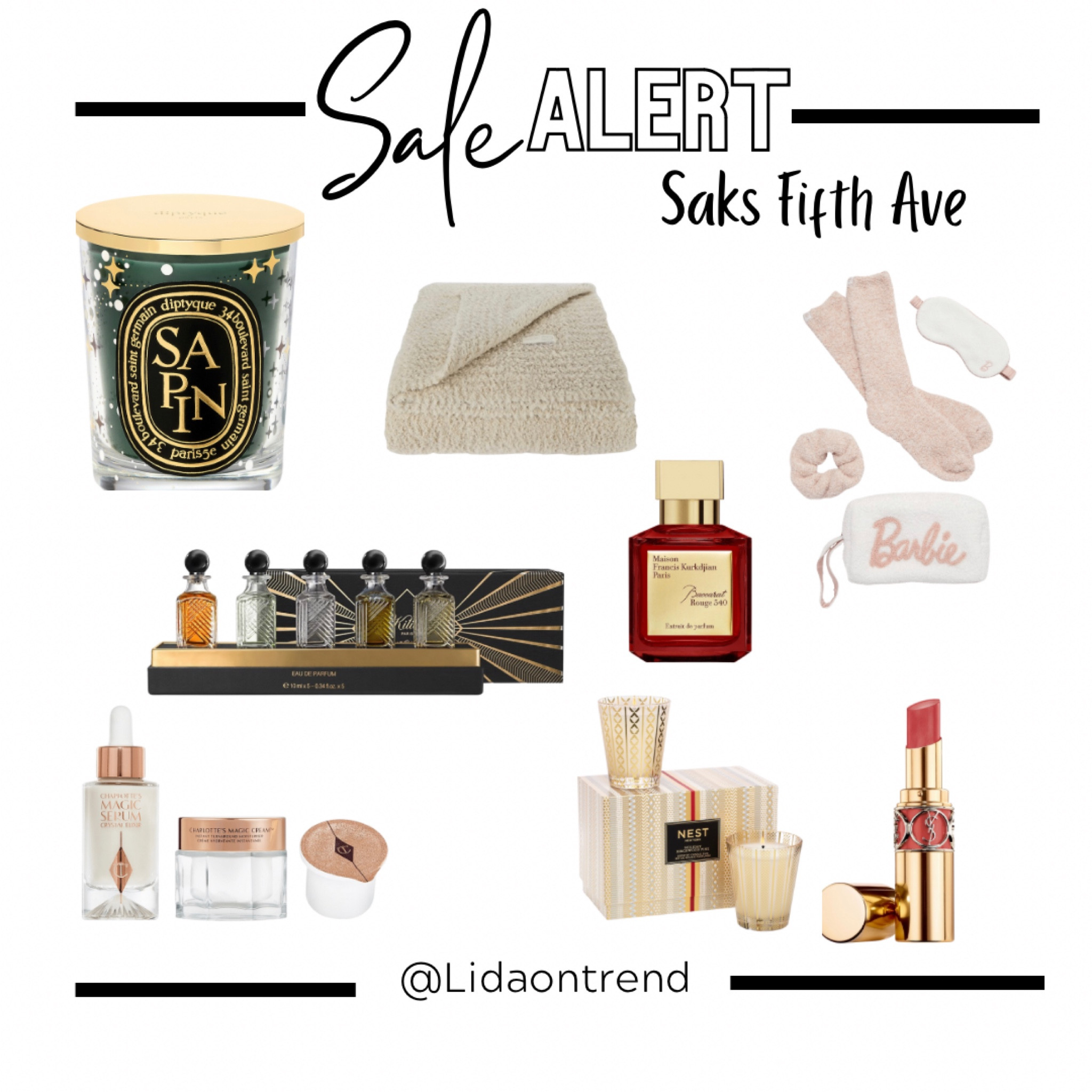 Saks Fifth ave sale, gifts for her, beauty sale, designer candles, perfume sale, Charlotte Tilbury sale, Baccarat Sale, Barefoot Dreams sale

#LTKHoliday #LTKunder100 #LTKGiftGuide